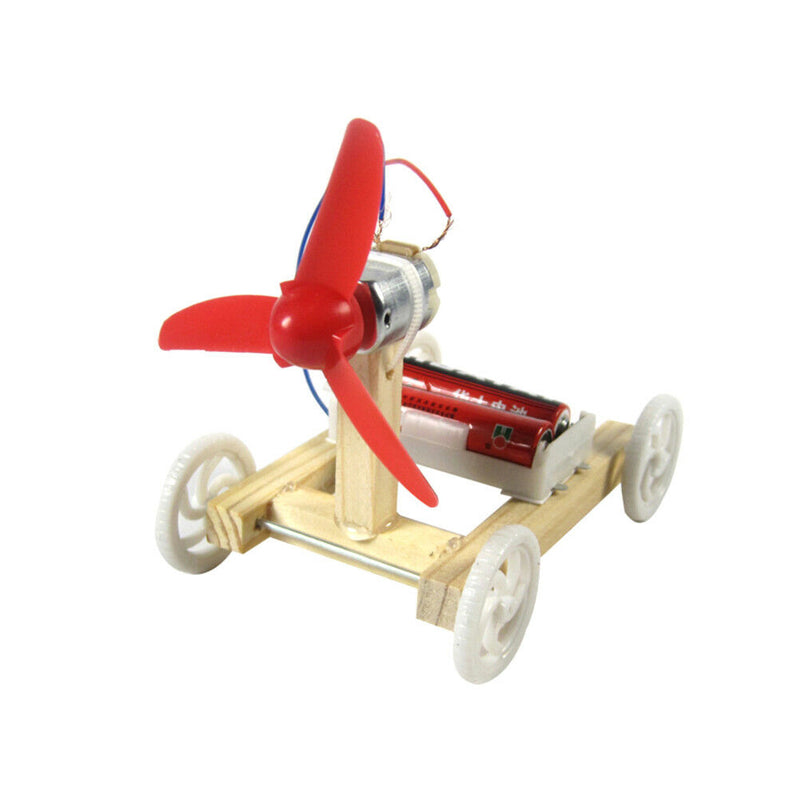 Single-wing Wind Car Assembly LJdel Kit Developmental Toys Science Experiment Bj