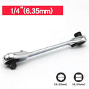1/4 inch Mini 72 Tooth Ratchet Wrench CR-V Socket Spanner Car Repair Tool