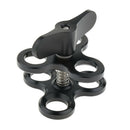 1 Inch Underwater Ball Clamp 3 Holes Easy Releasing Mounting and Moving Around