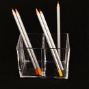 Clear Acrylic Makeup Brush Holder Pen Pencil Cup Holder Cosmetic Storage Ca W1G3