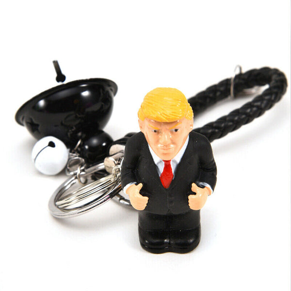 Creative Funny Donald Trump Crowded Stress Ball Key Ring Keychain Accessor Nw