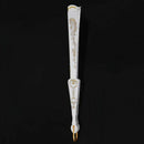 Chinese Dance Party Wedding Lace Flower Folding Hand Held Flower Fan (white F5R6