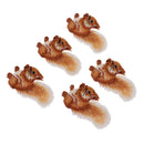 5 Pieces Cloth Stickers with Squirrel Pattern Embroidery Patch Clothing