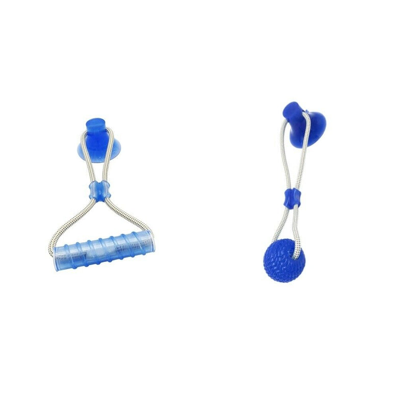 2 PCS Chew Toys for Dogs Teething with Large Suction Cup, Holds the Floor