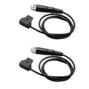 Pack of 2 Male D-Tap B Type Power Tap to 4-Port Female D-Tap Hub Adapter