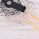 1pc portable fold compass mm inch travel baseplate ruler compass map 3c