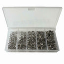 200pcs Stainless Steel Fishing Split Rings Lure Solid Ring Loop Connectors