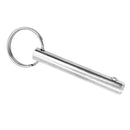 10mm Dia Boat Top Quick Release Pull Ring Detent Pin,Stainless Steel 10PCS