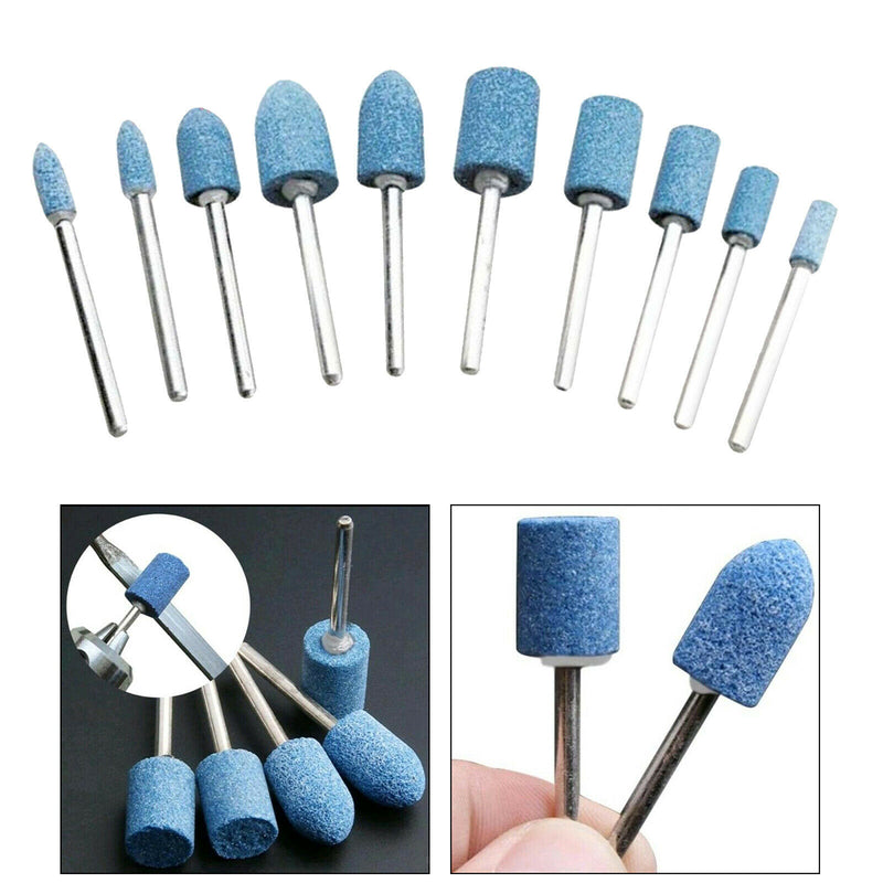 10pcs 4-10mm Ceramic Polishing Rotary Die Grinder for Polishing Cutting