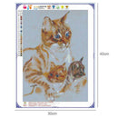 5D DIY Full Drill Diamond Painting Cute Cats Cross Stitch Embroidery Kit