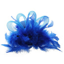 mini organza spring hat hair clip Blue J7F3
