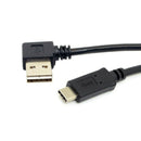 Reversible USB-C USB 3.1 Type C to USB 2.0 90 Degree Left & Right Angled Da