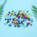 100X glitter tinsel pompom balls small pompoms ball cat puppy toys pet supply  Z