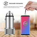 Dual USB 5V 2.4A Fast Charging Car Phone Charger Adapter for Phone Tablet
