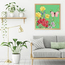 5D DIY Diamond Painting Flower Butterfly Full Round Embroidery Kit (LG124)