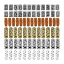 Viking Beard Beads Knot Hair Jewelry Bead Rune Dreadlock Braid Accessories