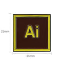 Creative Photoshop Design Lapel Pins Women Men Jacket Brooches (Style 8)