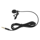 Wired Audio Sound Recording Condenser Microphone Metal Clip for Smart Phone A