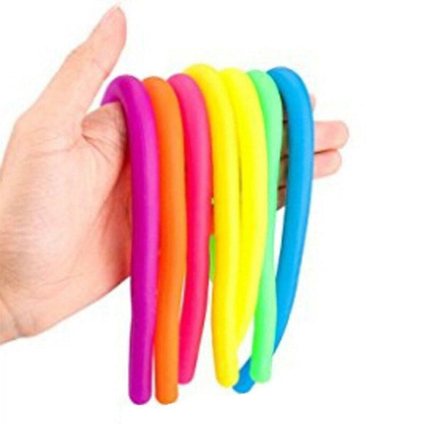 Stretchy String Fidget Noodle Autism ADHD Sensory Anti Stress Fiddle Toys