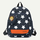 Women Canvas Backpack Teenager Girls Schoolbag Large Knapsack (Navy Blue)
