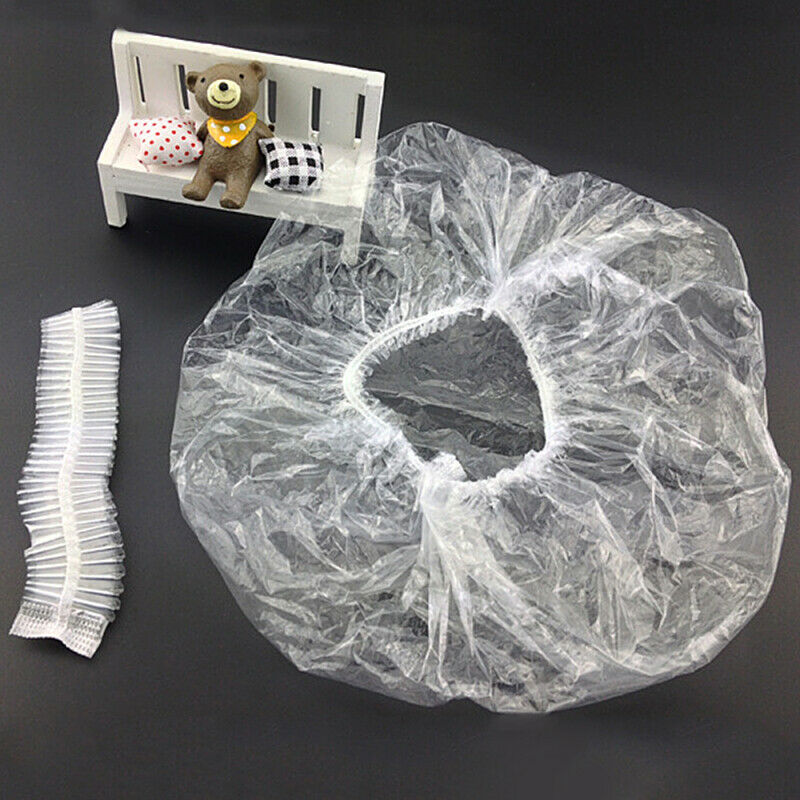 100pz Cuffia Bagno Doccia Capelli Usa E Getta Impatto Bouffant Caps Fascio