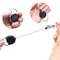 60cm Retractable Keyring Metal Wire Keychain Clip Pull Anti Lost ID Card Hol Kw