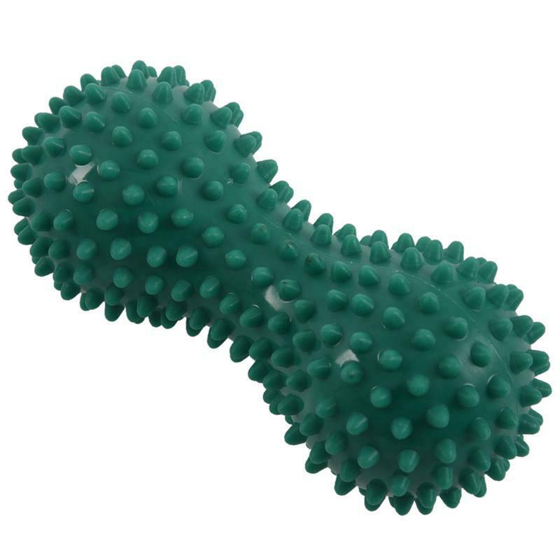 Peanut Shape Spiky Massage Ball PVC Foot Trigger Point Stress Relief Massag F8I6