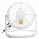 Mini fan Portable USB Desk Computer PC Laptop Silent Color: White
