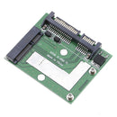 Half Height 5 cm mSATA Mini PCIe SSD to Half Height 2.5inch SATA3 Adapter Card