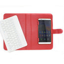 Wireless Bluetooth Mobile Phone Keyboard With Pu Leather Case Mini Wireless R6T2