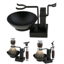 Bathroom Shaving Holder Rack Stand +Soap Bowl For Safety Razor Brushes Alloy