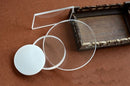 1pc JGS1 Quartz Glass Fused Silica Round Plate Dia 25mm Thickness 1mm