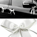 car decoration wedding bow tie wedding decoration 25 pcs White