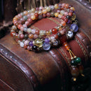 5mm Crystal Seed Bead Bracelet Handmade Colorful Cuff Bangle Fashion Jewelry