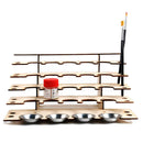 DIY Wooden Paint Rack Stand Painting Ink Bottle Storage Holder Organizer Pi R5E8