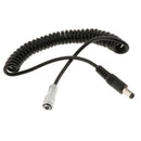 DC2.5 Power Cable Coiled Design 35mm-60cm for Blackmagic Pocket Cinema Camera 4K