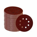 60 Pieces 8 Holes 5 Inch Sanding Discs Hook and Loop 60/100/180/240/320/400 K8Q1