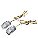 2Pcs LED motorcycle mini turn signal light blinker indicator lamp amber3cd