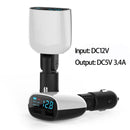 2016 Car Charger Dual USB Plus Adapter Cigarette Lighter LED For All iPad Tablet