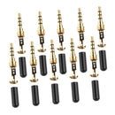 10X 3.5mm Male Stereo Audio AUX Adapter Plug Jack Adapter Repair for Earphone