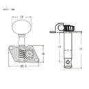 3R3L String Tuning Peg Tuner Open Oval Button Heads for Acoustic Folk Guitar