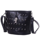 Women Messenger Leather skeleton bag Shoulder Bag Cross body Bag
