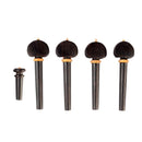 4 Pcs Of Pack Violin Tuning Pegs W/ Violin Endpin For Violin Lovers Black