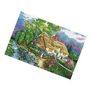 Village House - Stamped & Counted Cross Stitch Kits Handmade Home Decor DIY