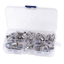 60pcs Electrical Wire Copper Lug Battery Cable Ring Connector Terminal M+