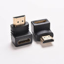 2X Right Angle HDMI Cable Adapter Male to Female Connector 270 90 Degree NEW
