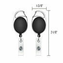 Retractable Badge ID Card Holders with Carabiner Reel Clip (6x) L9K1