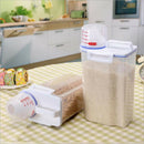 Kitchen Storage Portable Storage Box Container 2Kg Rice Grain Sealed Moistu Q1Y6