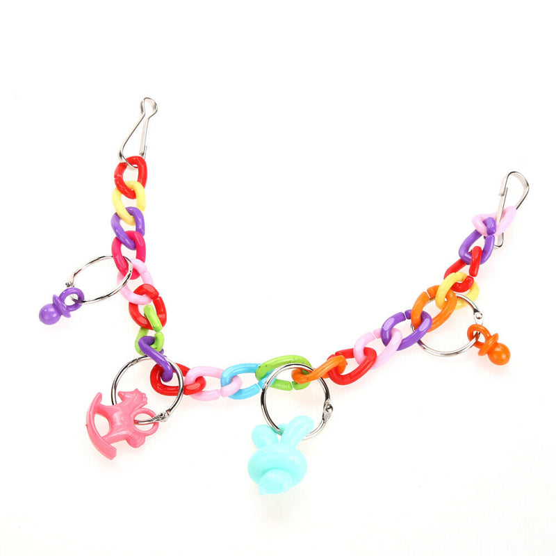 Acrylic Chew Swing Climb Ladder Scratcher Bites Toys For Cockatiel Parakeet