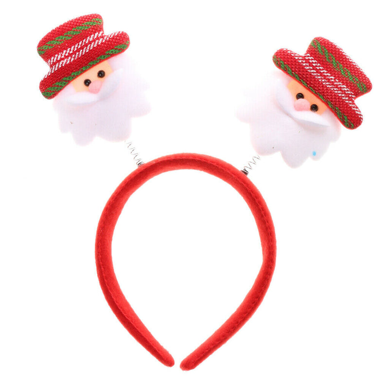 6 Pieces Christmas Headbands - Funny Reindeer Snowman Head Boppers for kids